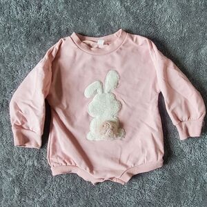 Pink Bunny Baby Onesie Size 90 (24M)